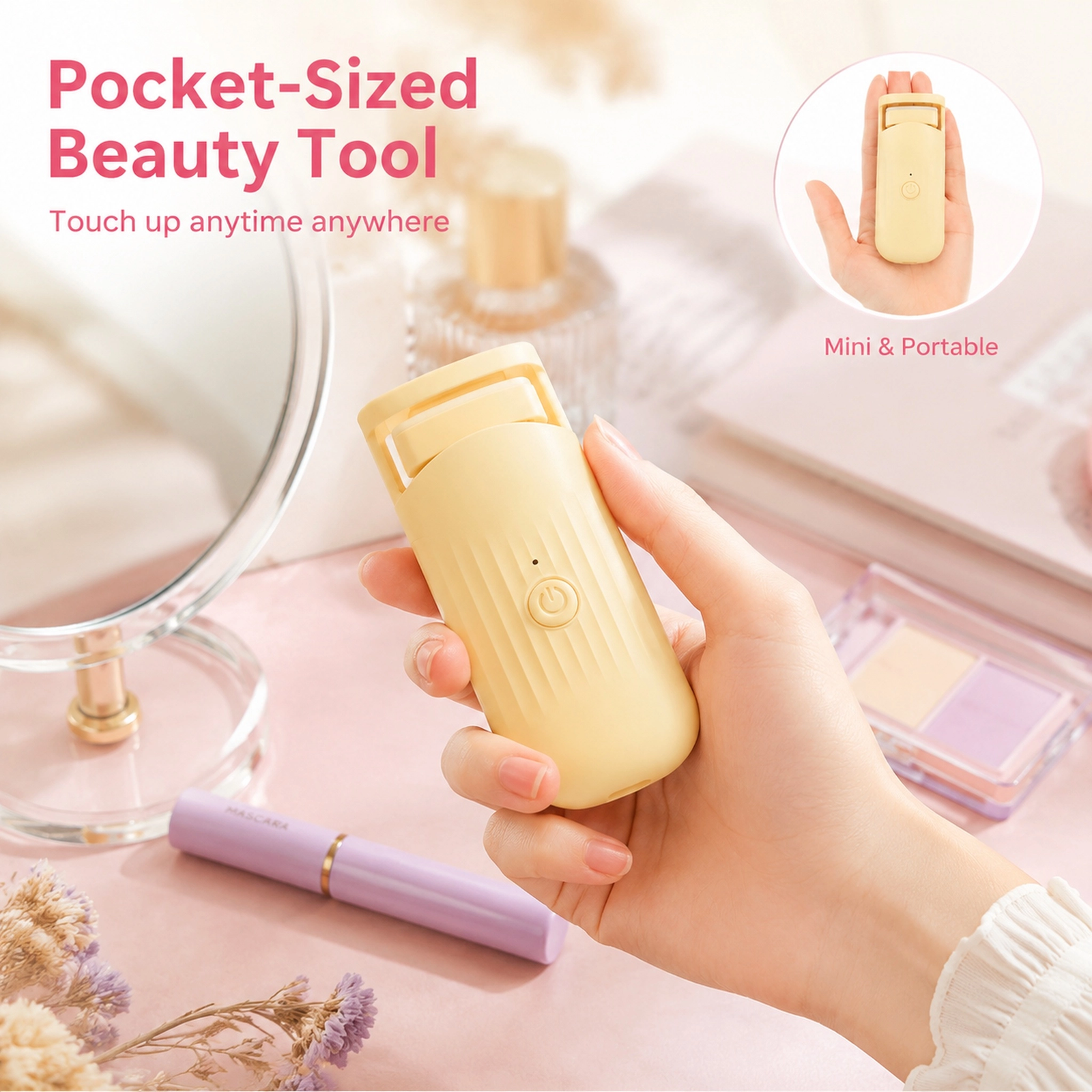 Upgraded Electric Eyelash Curler — 3 Adjustable Temperature Settings, Eye-Adaptive Curve, Type-C Rechargeable
