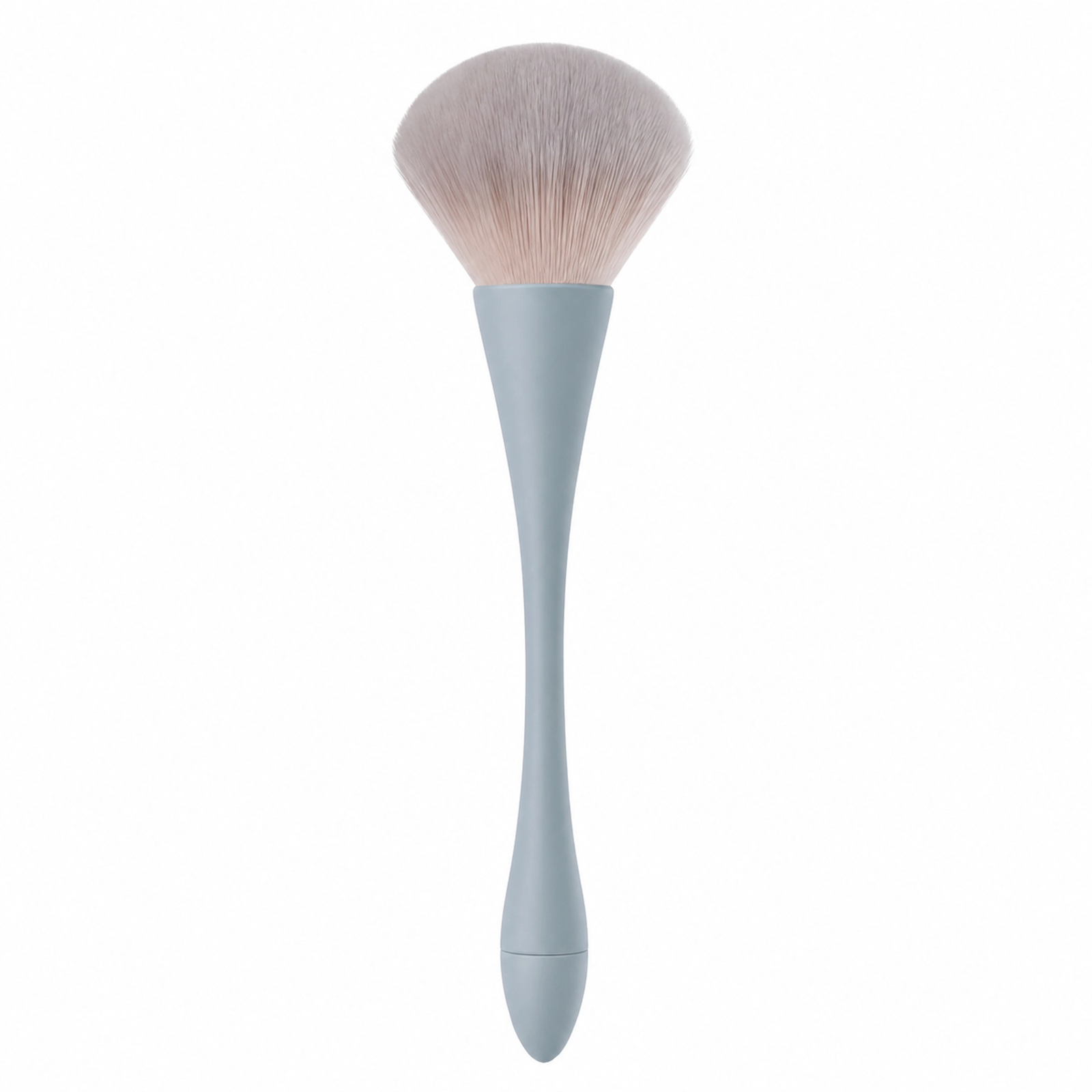 Large Powder Brush — Fluffy & Soft Bristles, Ergonomic Waist-Design Handle (Morandi Color Options) - Image 4