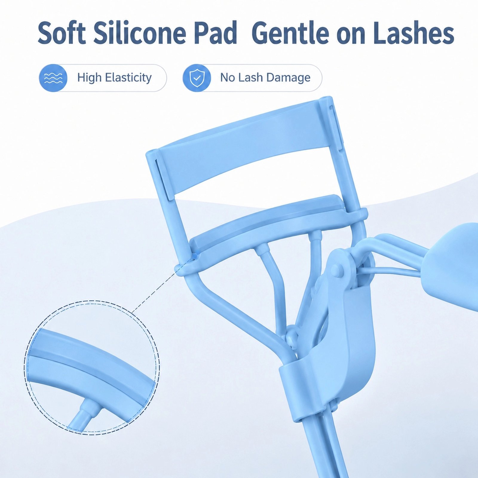 Sky Blue Eyelash Curler — Natural Curl & Long-Lasting Hold, Ergonomic Handle, Lightweight 28g - Image 5