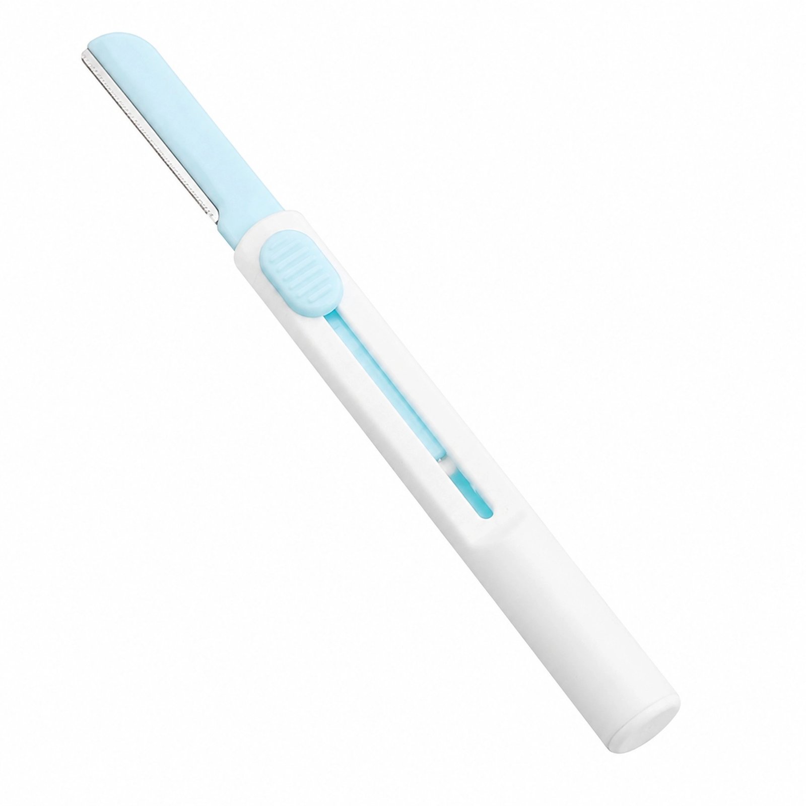 Sky Blue Retractable Eyebrow Razor — Portable Design, Safety Guard Blade, Gentle & Compact (Sky Blue) - Image 5