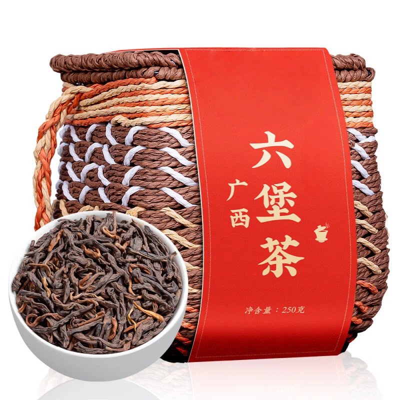 Liubao Tea – Rich Aroma, Aged Wuzhou Cellar-Stored Ripe Tea, Gift Box, 250g - Image 4