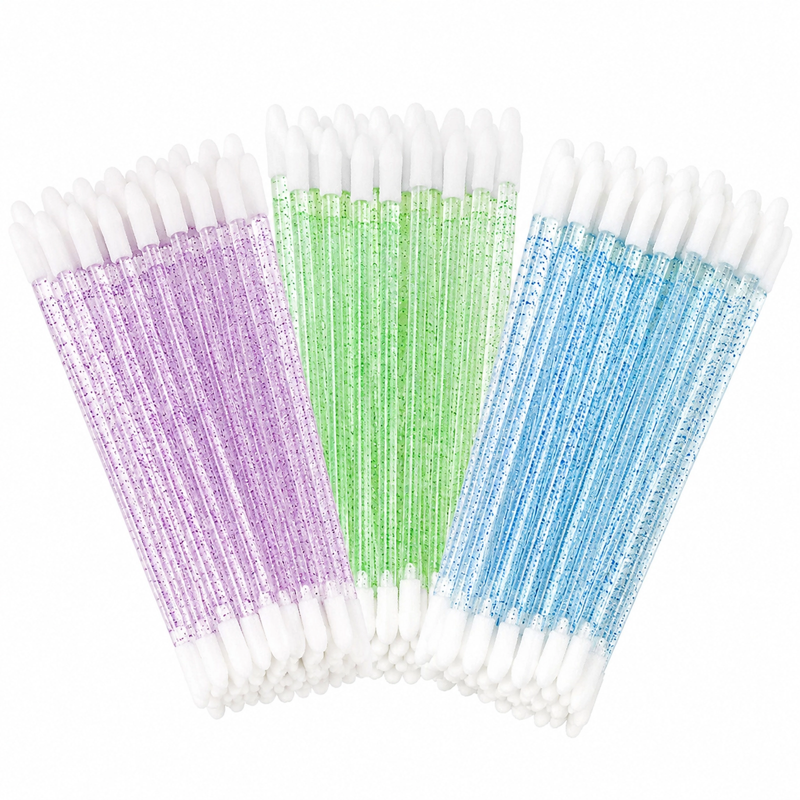 Disposable Lip Brush Applicators — Soft Hygienic Brush Head, Glitter Handle, Multi-Use (3 Colors) - Image 6