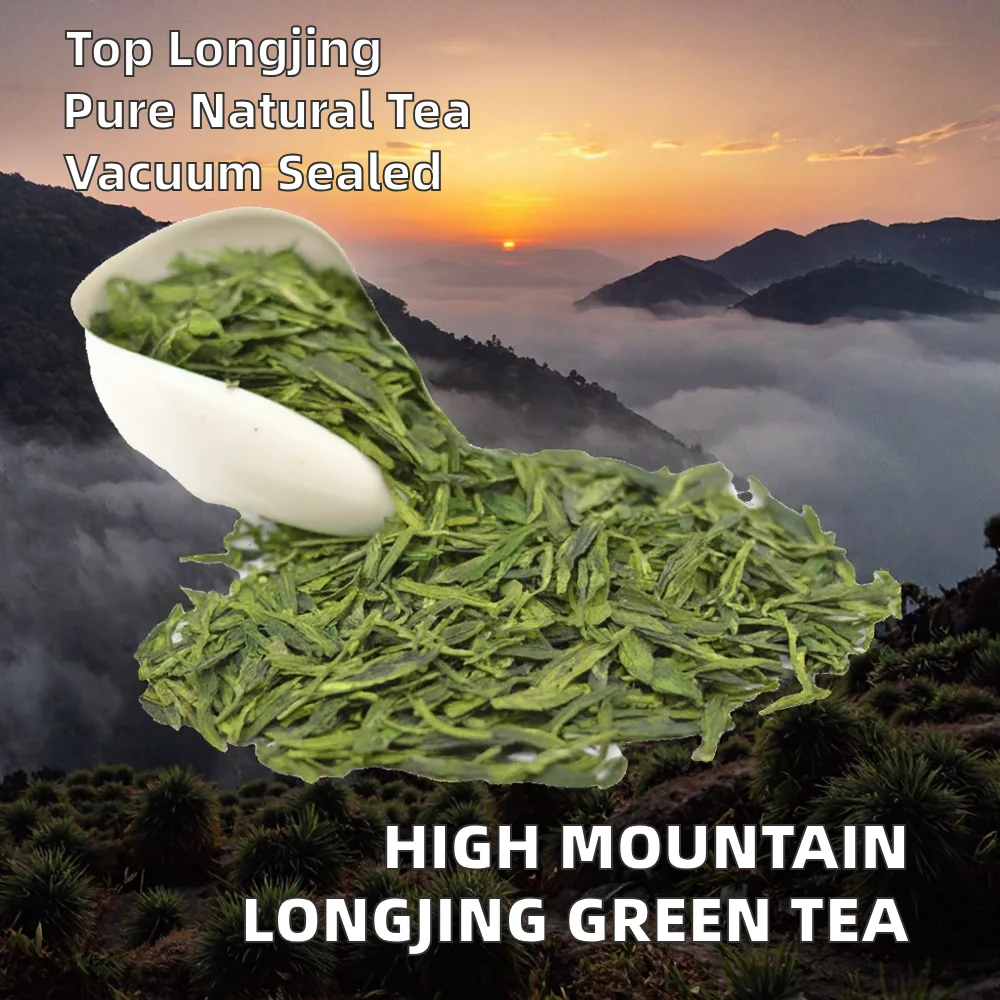Premium High Mountain Longjing Green Tea – Authentic Hangzhou Style, Handcrafted Loose Leaf, 1kg Bulk Option - Image 2