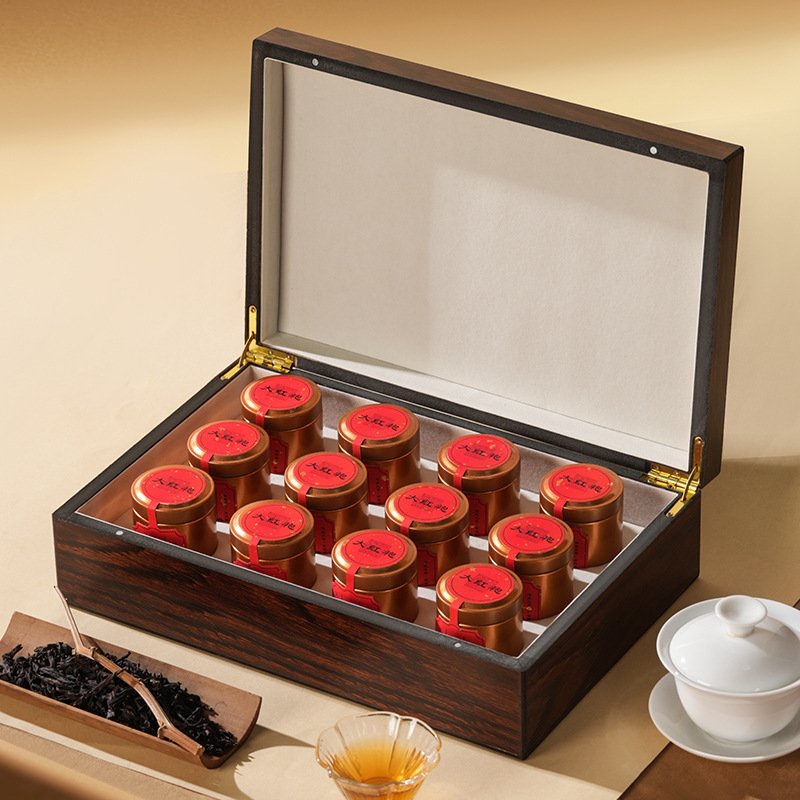 Wuyishan Grade-A Da Hong Pao Rock Oolong Tea, Lapsang Souchong Gift Box Set—Elegant High-End Present, Jin Jun Mei - Image 2