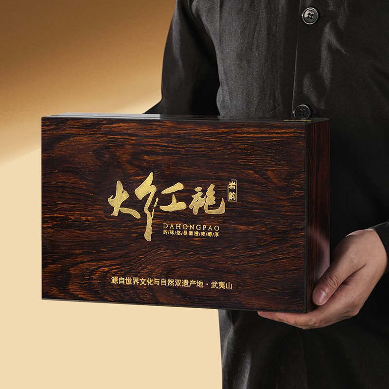 Wuyishan Grade-A Da Hong Pao Rock Oolong Tea, Lapsang Souchong Gift Box Set—Elegant High-End Present, Jin Jun Mei - Image 3