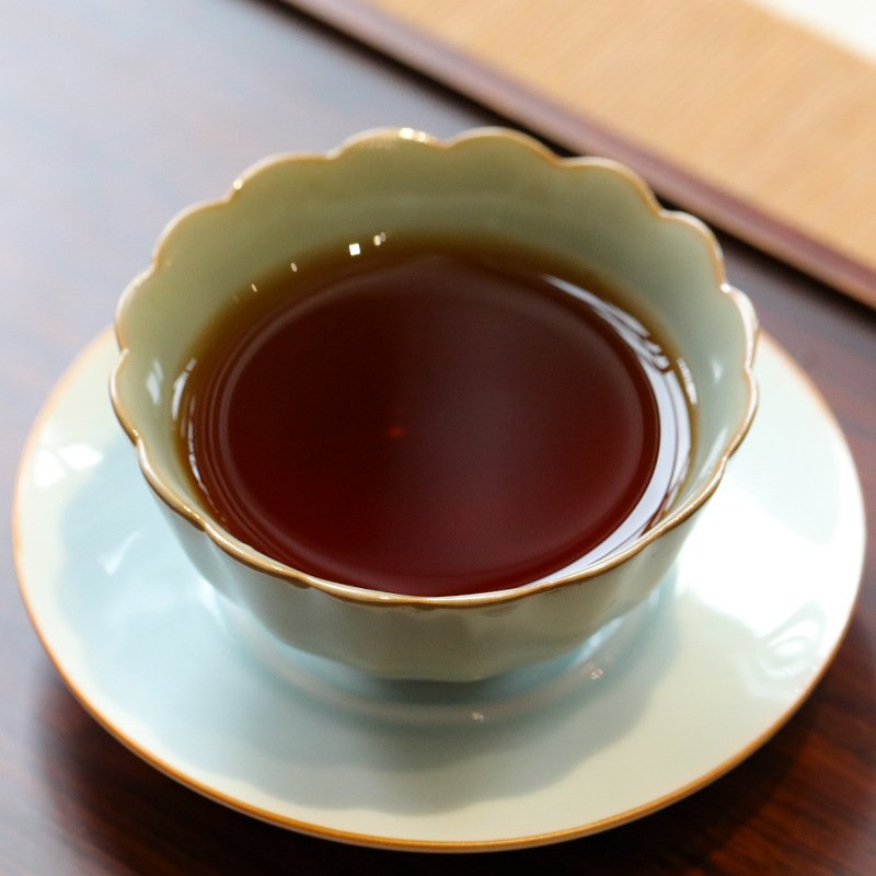Old Ban Zhang Ancient Tree Ripe Pu'er Tea Brick – 500g Boxed | Cool and Deep, Bold and Majestic, Gentle Within | Premium Ripe Pu'er - Image 3