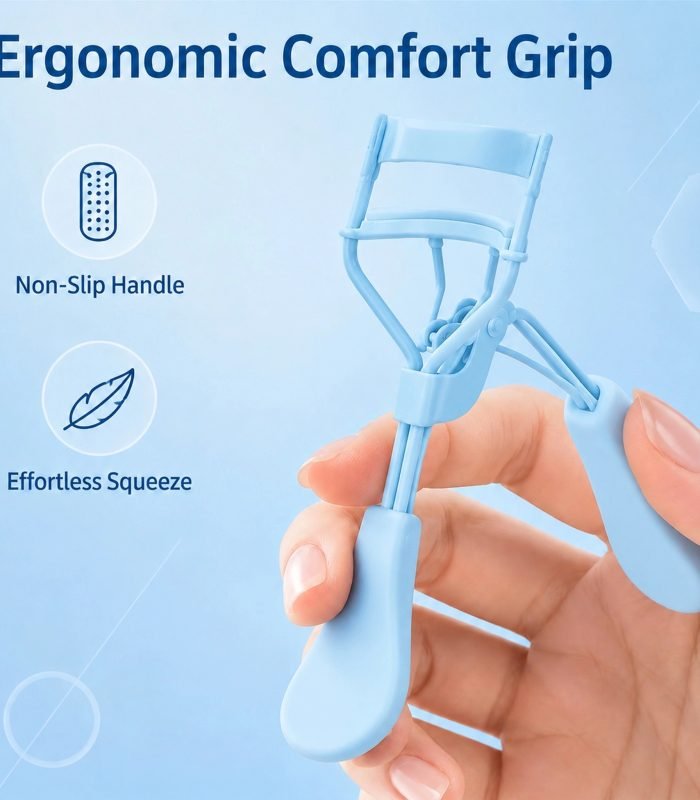 Sky Blue Eyelash Curler — Natural Curl & Long-Lasting Hold, Ergonomic Handle, Lightweight 28g