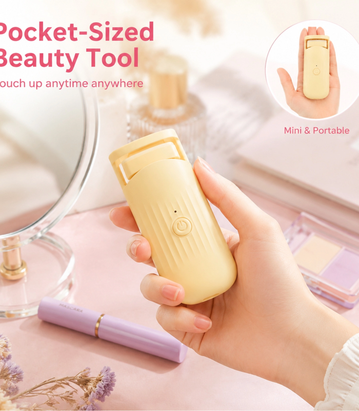 Upgraded Electric Eyelash Curler — 3 Adjustable Temperature Settings, Eye-Adaptive Curve, Type-C Rechargeable