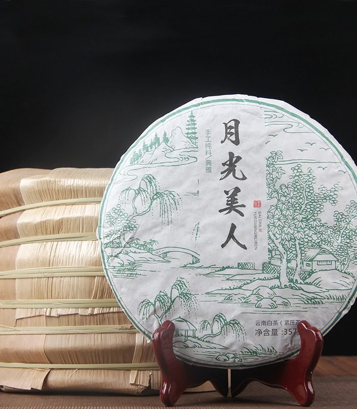 Moonlight Beauty Tea – 2020 Vintage Yunnan Large-Leaf Sun-Dried Raw Pu’er, 357g Cake